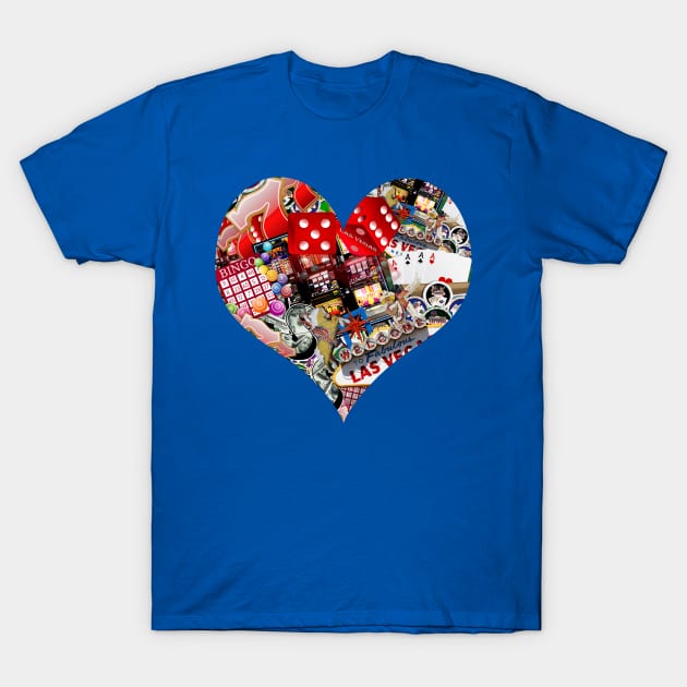 Heart Playing Card Shape T-Shirt by Gravityx9